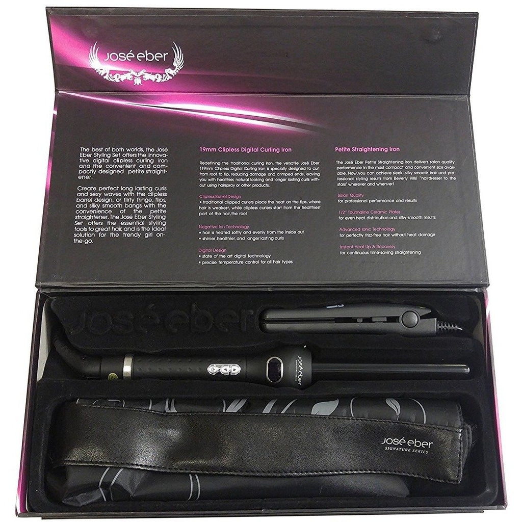 Jose Eber 19mm Curling Iron Digital With Soft Touch Handle Black