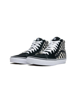 vans sk8 hi blur check