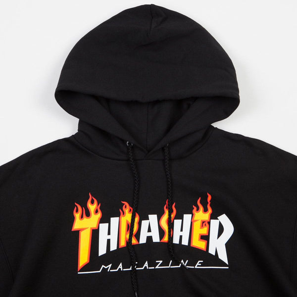 thrasher bbq flame black hoodie
