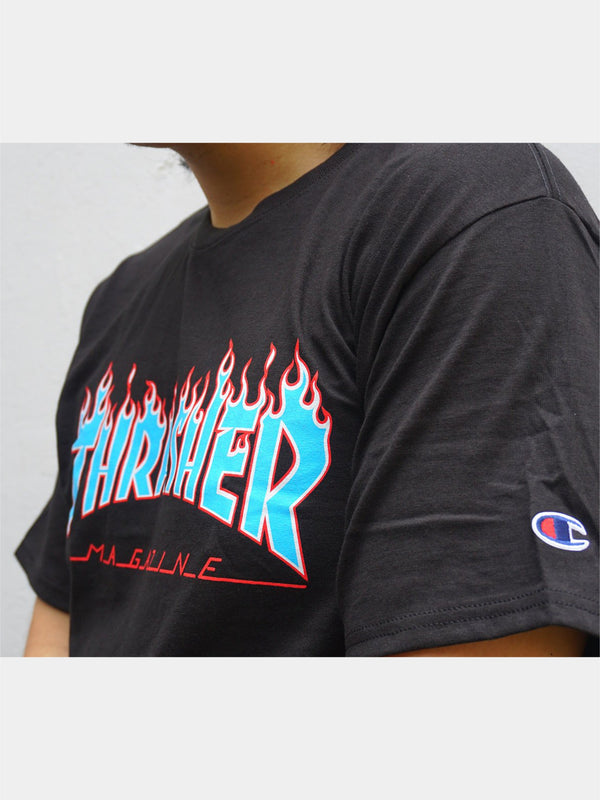 thrasher x champion t shirt