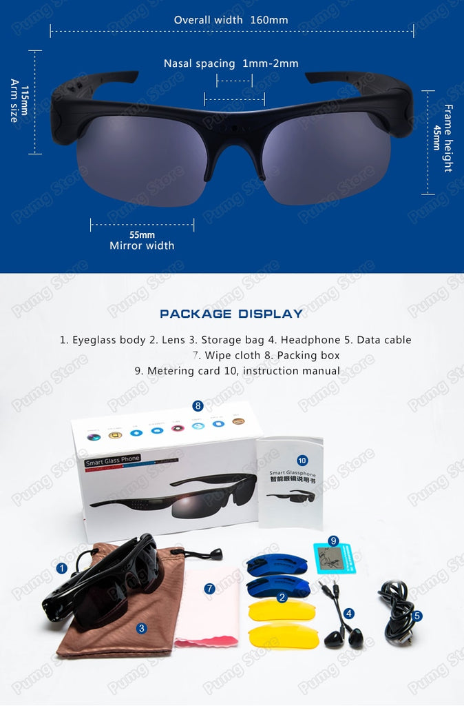 bluetooth eyeglass camera