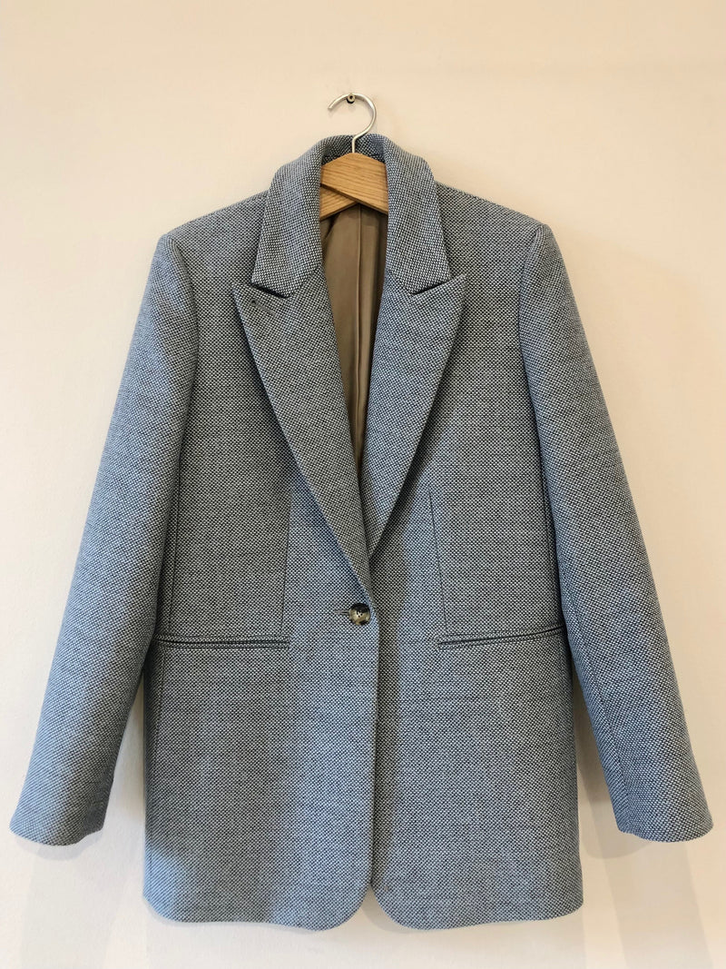 Norma Tweed Blue Blazer – Proem Parades