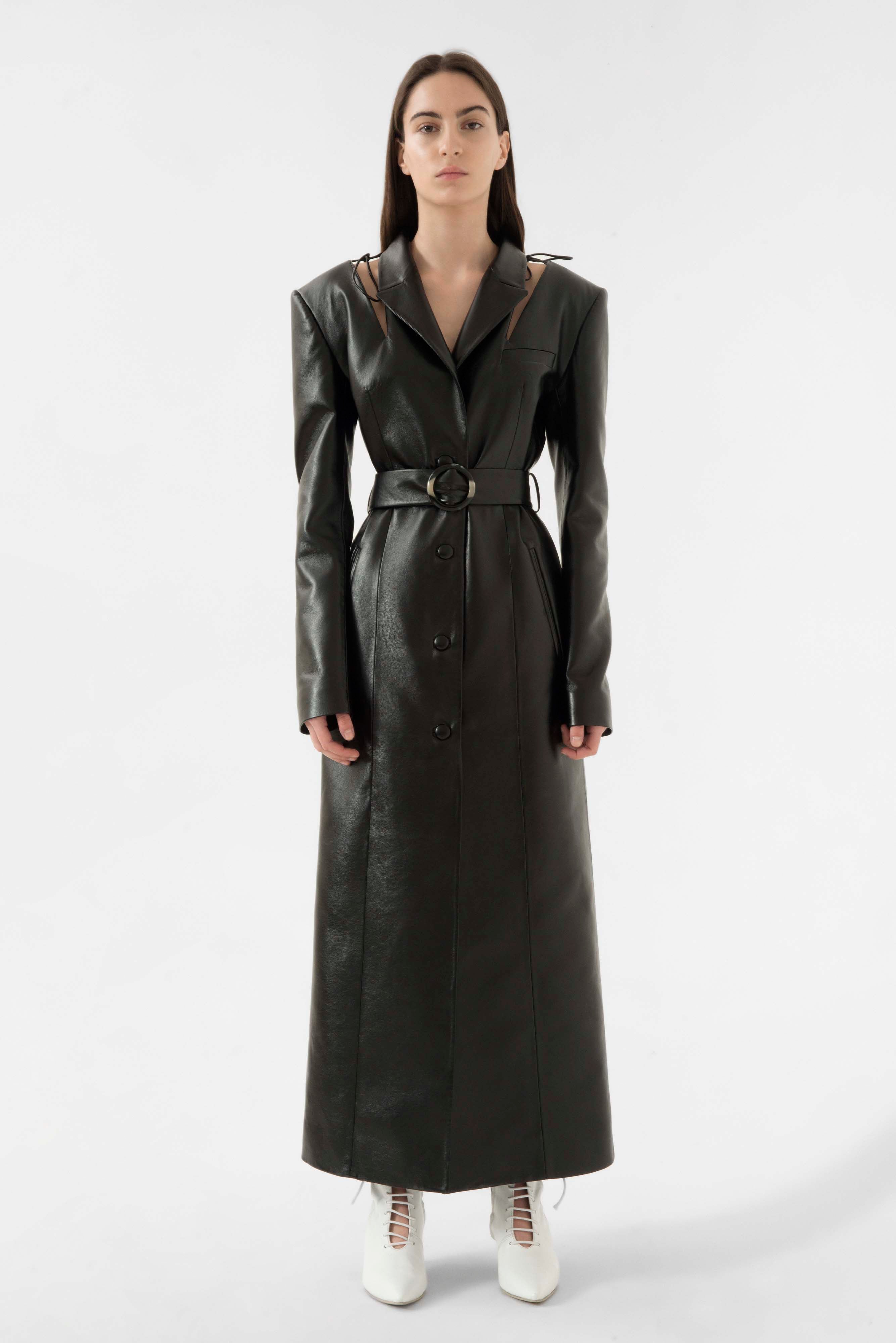 Shoulder Cut Out Coat | Materiel