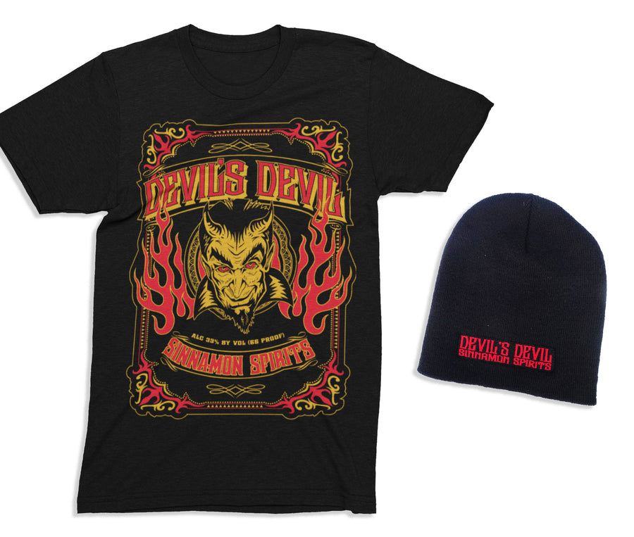 Devils Devil T-Shirt + Beanie Combo