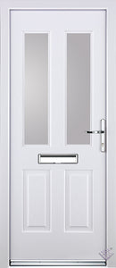Rockdoor Ultimate - Jacobean Plain Glazed Composite Door Set