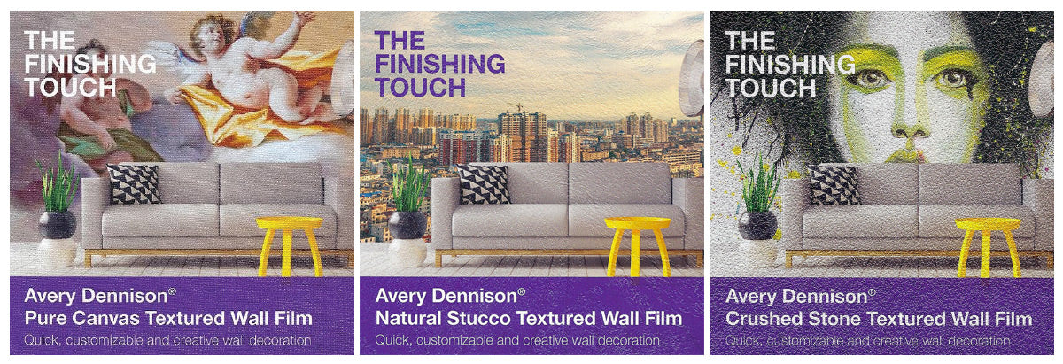 Avery-Dennision-wallpaper-sticker-textured wall wallpaper Decorative wall stickers Various sticker textures room renovation stickers