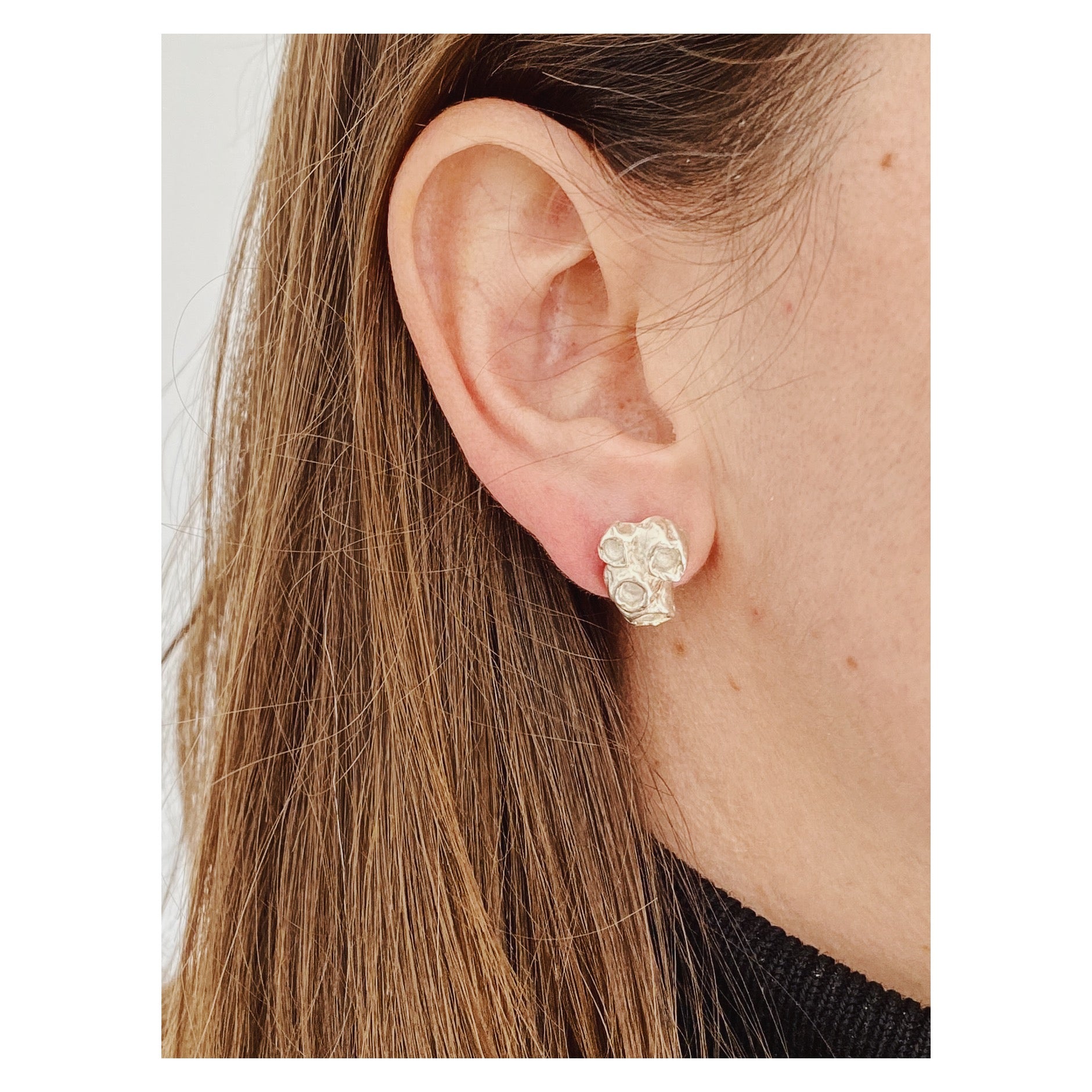Barnacle Studs, Silver