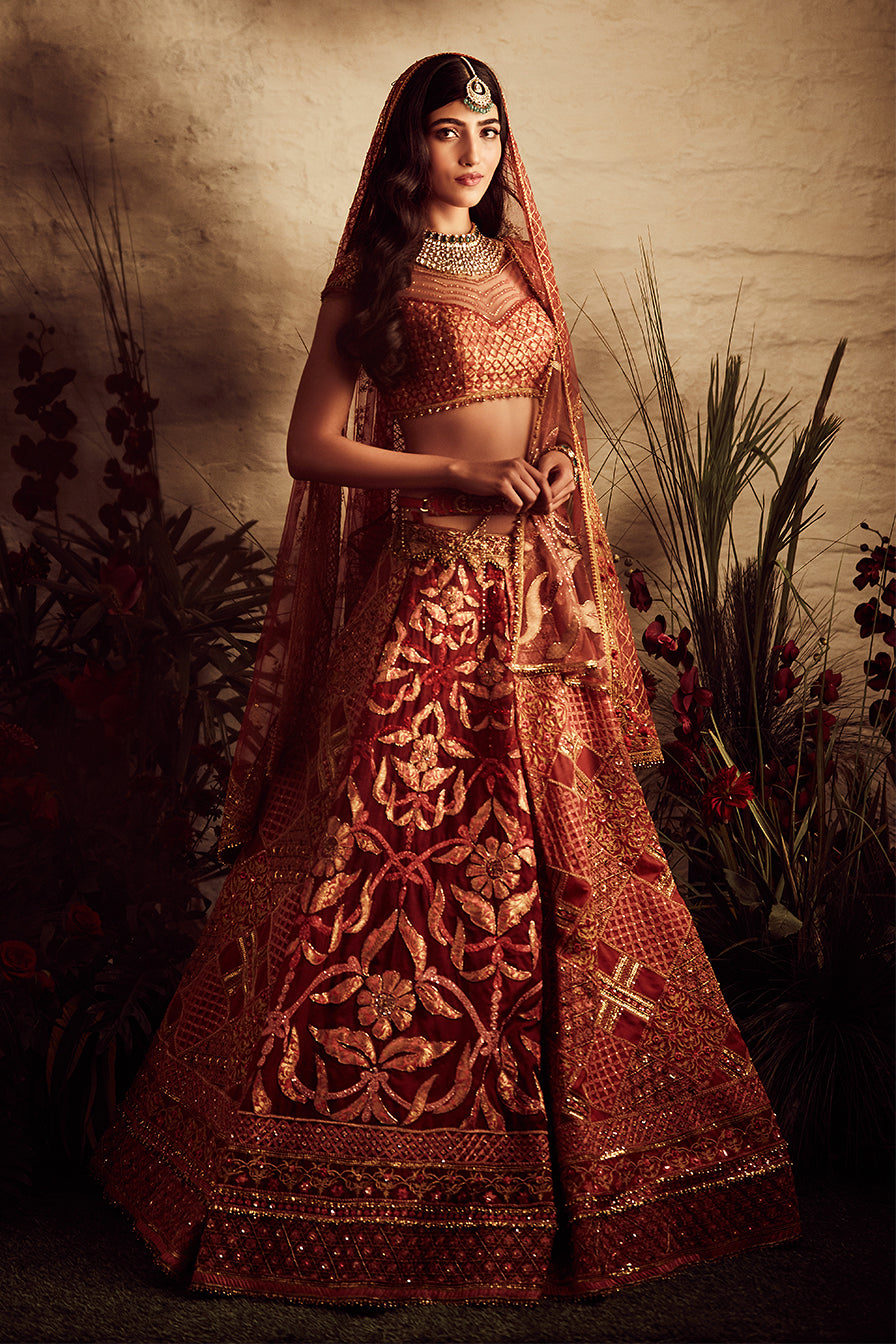 soltee by sulakshana monga bridal lehenga price