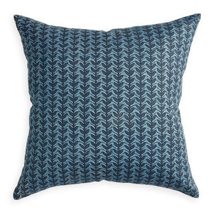 Aswan Azure Linen Pillow - Red Barn Mercantile - Old Town Alexandria
