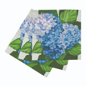 Hydrangea Cocktail Napkins - Red Barn Mercantile - Old Town Alexandria