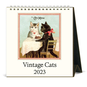 Vintage Cats Desk Calendar