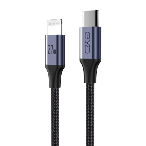 USB C auf Lightning/USB-C Spiralkabel PD 27W/60W, MFi Zertifiziert
