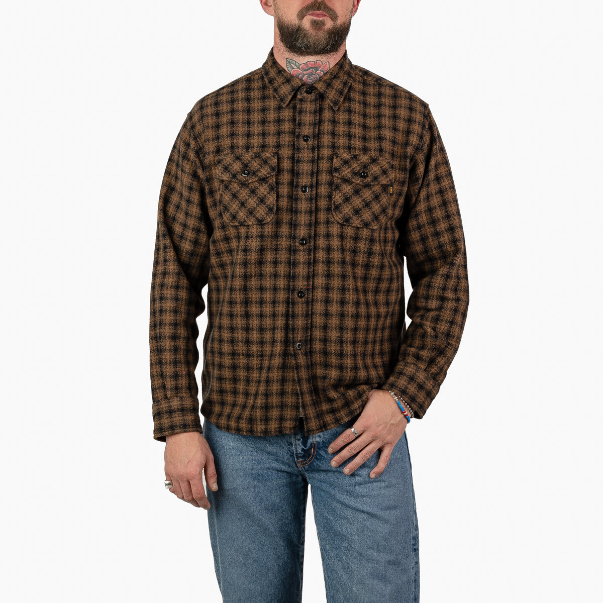 RATS Amundsen Check Shirt in Brown | Sonder Supplies