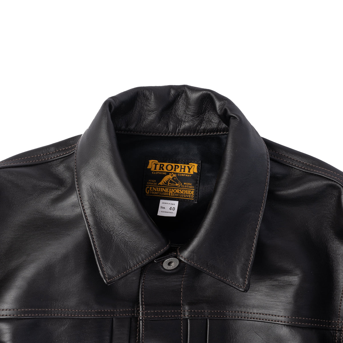 trophy clothing Horsehide 2605 Jacket 36 オンラインストアクーポン