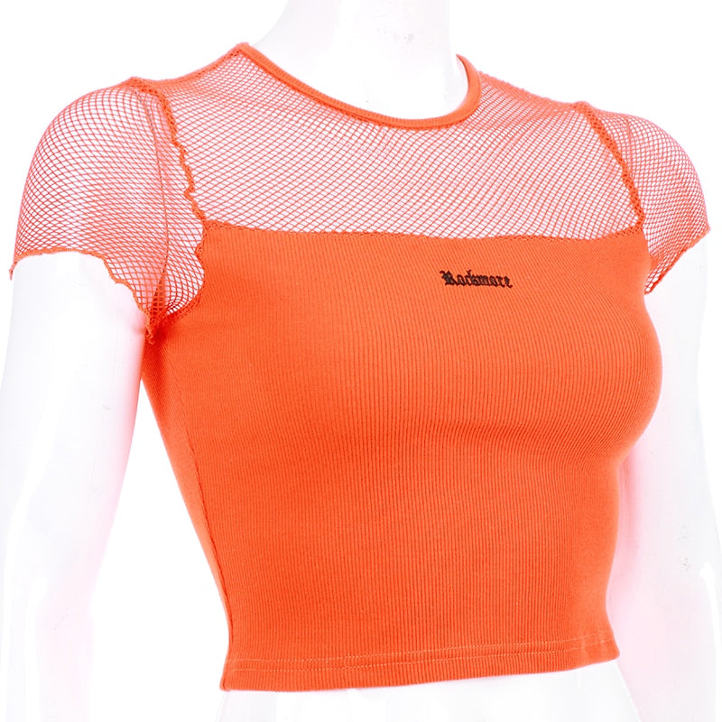 mesh top orange