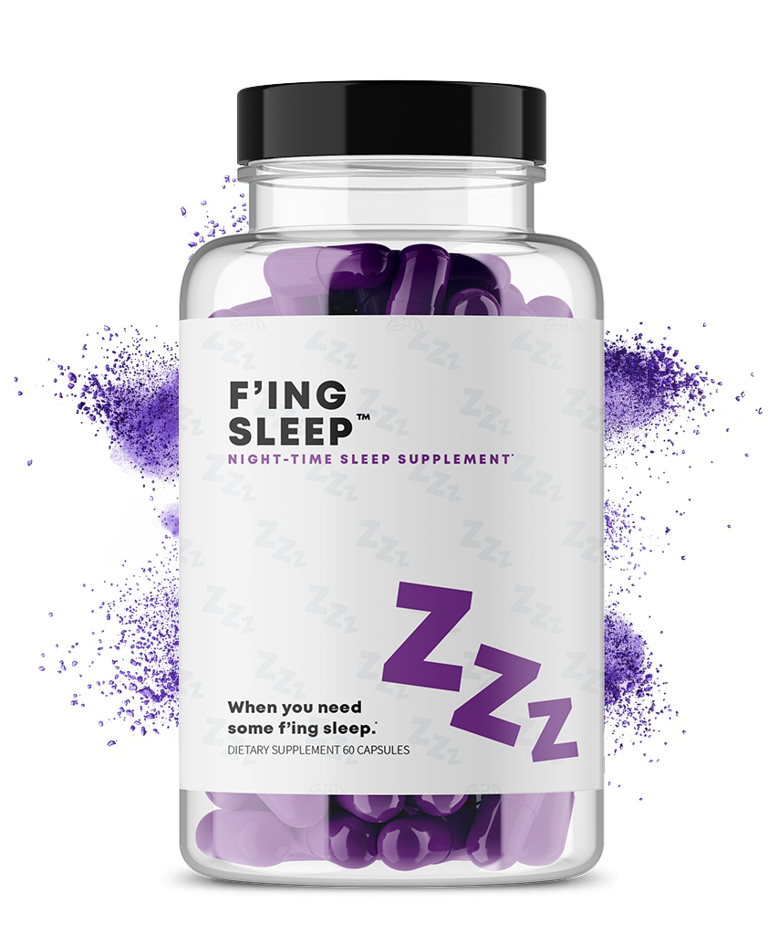 F'ing Sleep Night-Time Sleep Aid Supplement - Best Natural Sleep Aid - Fing Focus Brain Boosting Sup product image