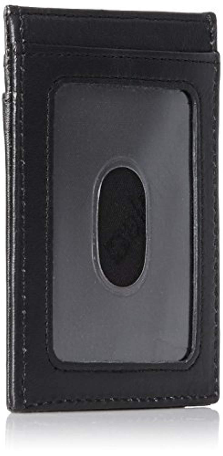 Alpine Swiss Mens Wallet Leather Money Clip Thin Slim Front Pocket Wallet - 