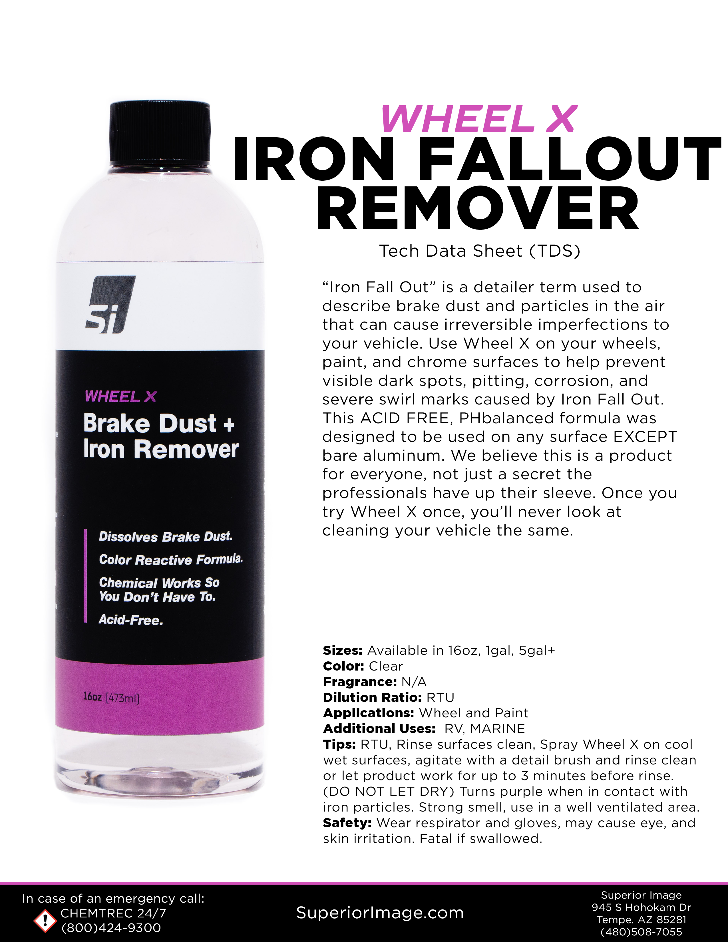 Fallout - Acid Free Iron Remover for Rims and Body Panels 1 Gallon