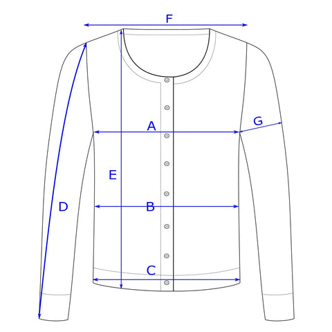 Classy Abiseo size chart kokotaulukko