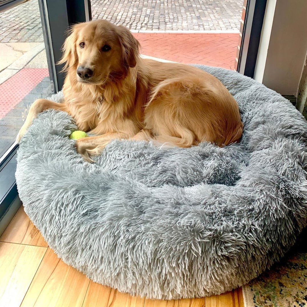 Faux Fur Soothing Dog Bed - Absolut Pet