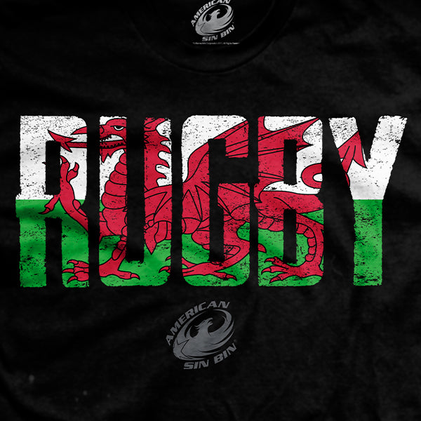 Wales Rugby T Shirt American Sin Bin