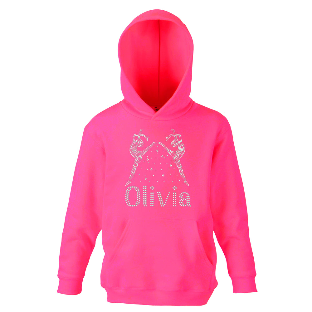 Personalised Girls Gymnastics Tracksuit Hoodie and Joggers Set by