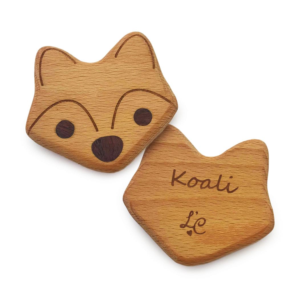 personalised wooden rattle