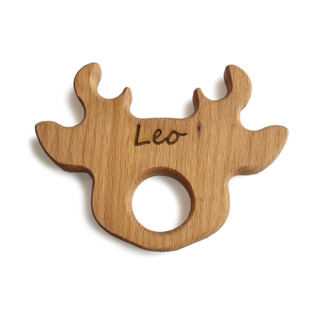 personalised wooden teether