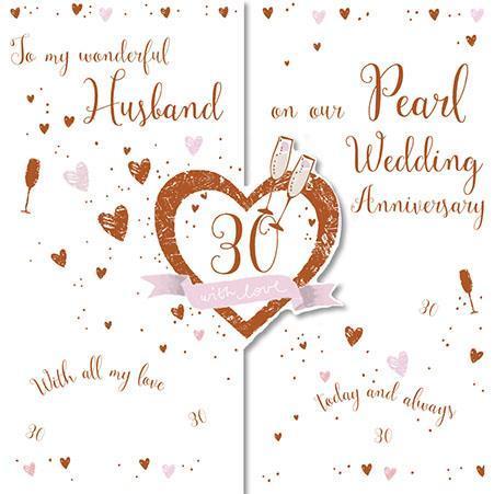 30th wedding anniversary for husband