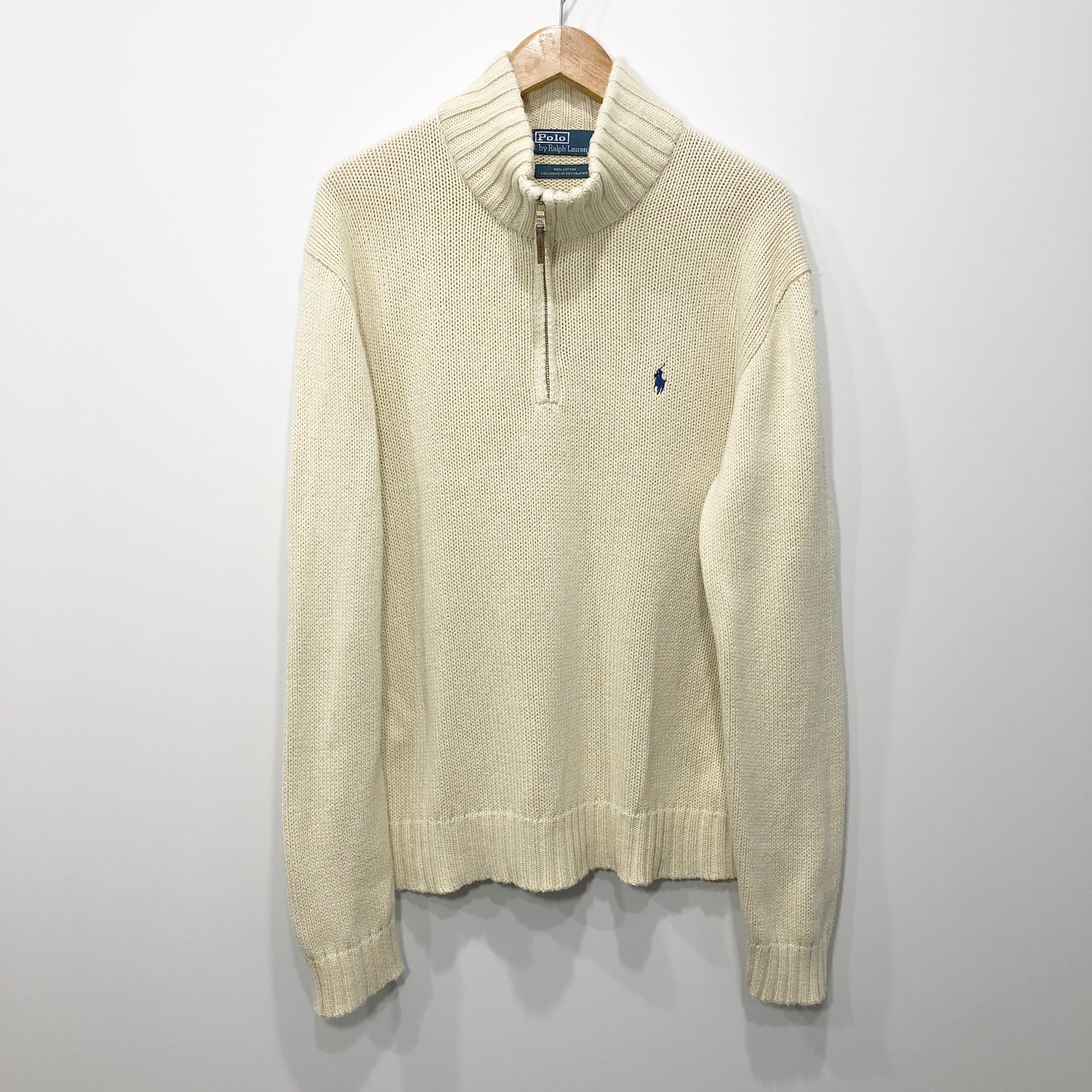 Polo Ralph Lauren Heavy Knit Quarter Zip (XL) – VINTAGELANDNZ