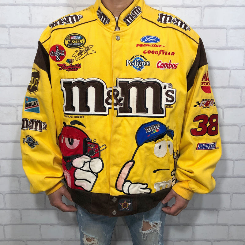 JH Design Nascar Jacket m&m's #38 Elliott Sadler (XL/SHORT) – VINTAGELANDNZ