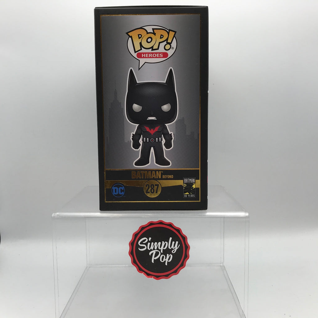 Funko Pop Batman Beyond Metallic Chrome #287 Limited Edition Deluxe Ex –  Simply Pop