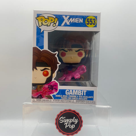 Funko Pop! Marvel: X-Men Classic – Gambit with Cards Vinyl Bobblehead