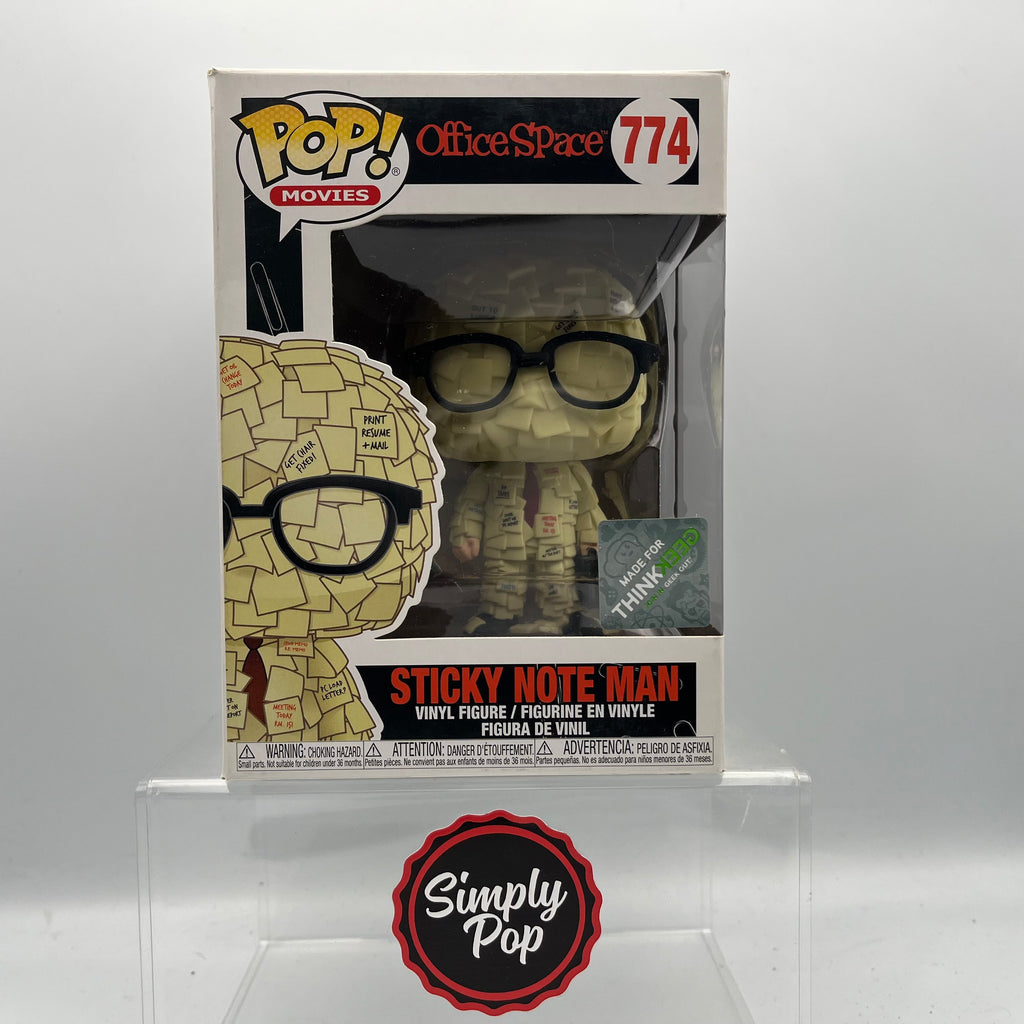 Funko Pop Sticky Note Man #774 Movies Office Space Think Geek Exclusiv –  Simply Pop