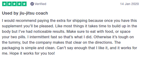 military muscle 5 star trustpilot customer review