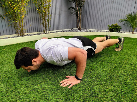 wide grip push-up