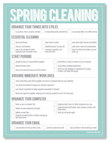 Spring Clean Your Office – See Jane Work
