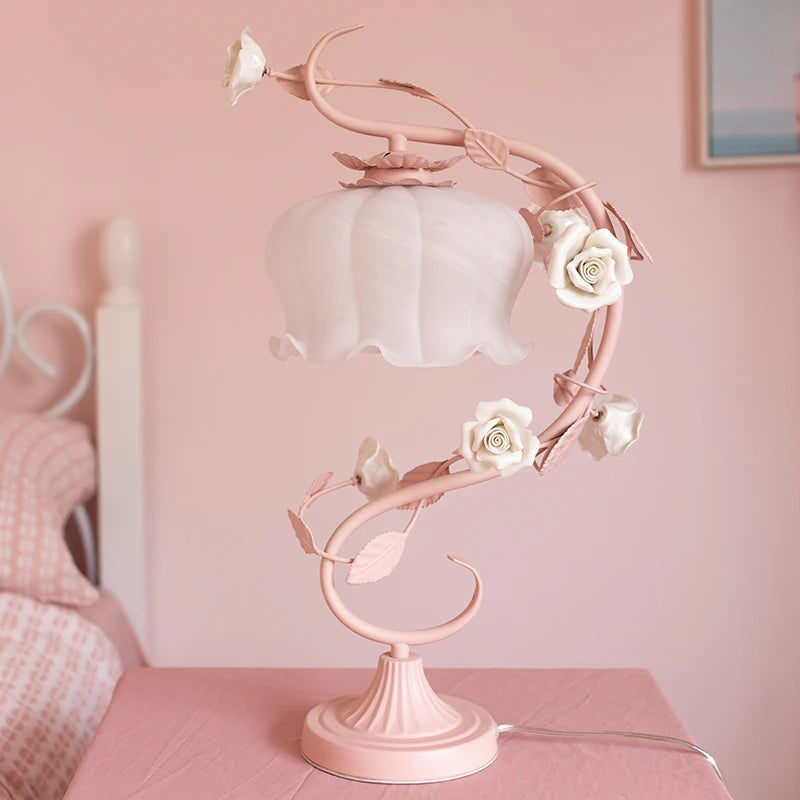 European Pink lamp for room decor