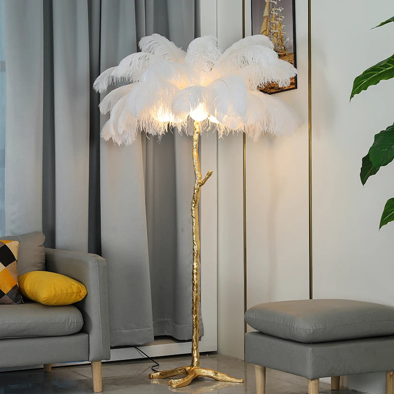 Feather Lamp For Floor