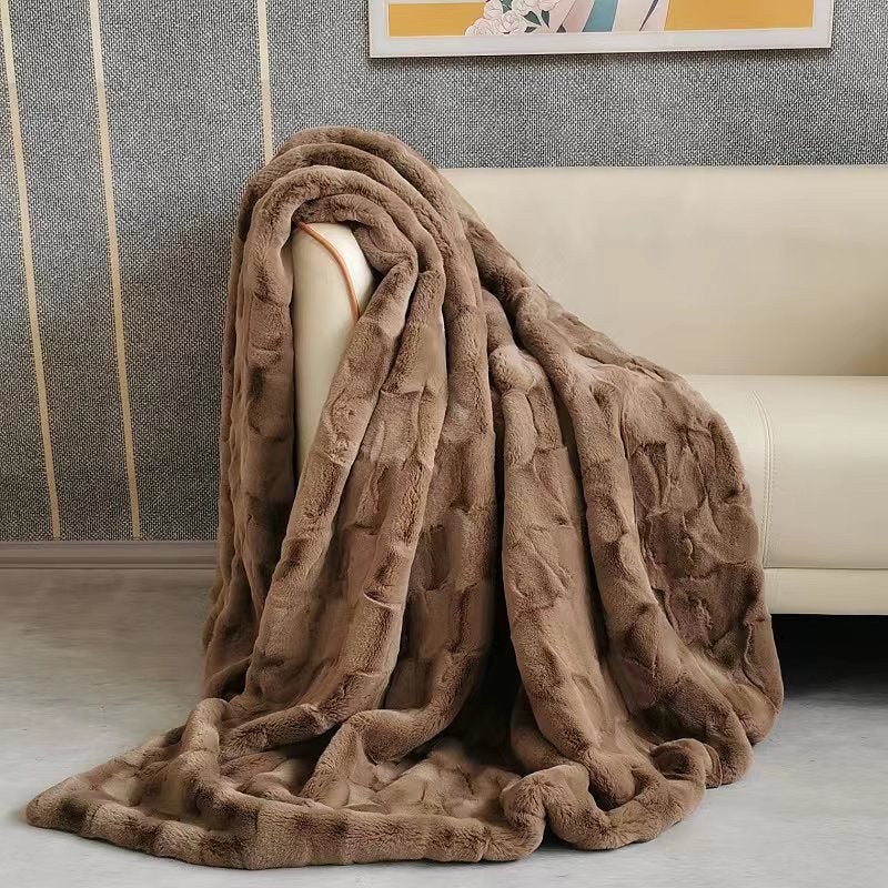 Super Warm Snow Velvet Quilt - Luxury Double-Sided Fleece Blanket