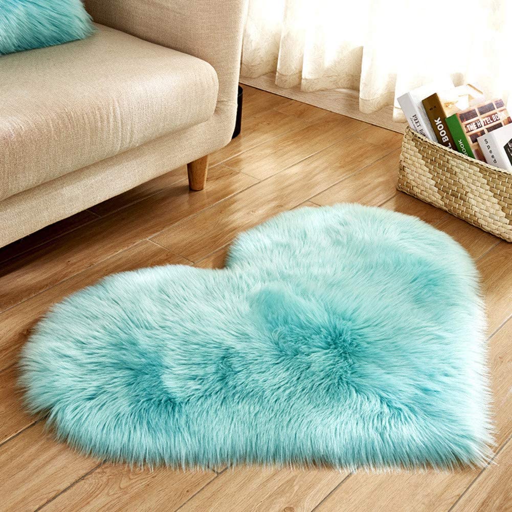 NOGIS 15.7 inches Mini Gray Round Faux Fur Sheepskin Area Rug, Fluffy Small  Circle Rugs Cushion for Chair, Furry Carpet for Nail Desk, Shaggy Circular