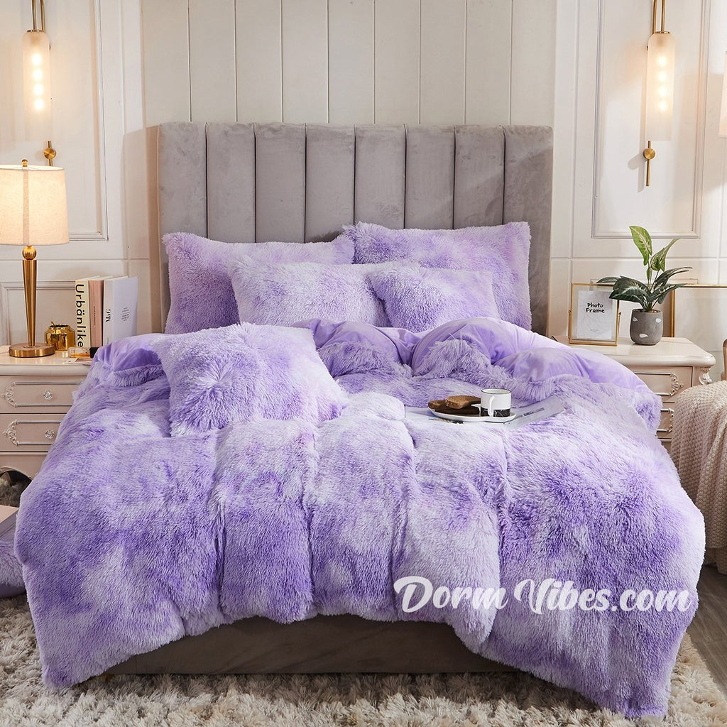 Lilac Purple Floral & Hummingbird Fitted Bedsheets – Kawaiies