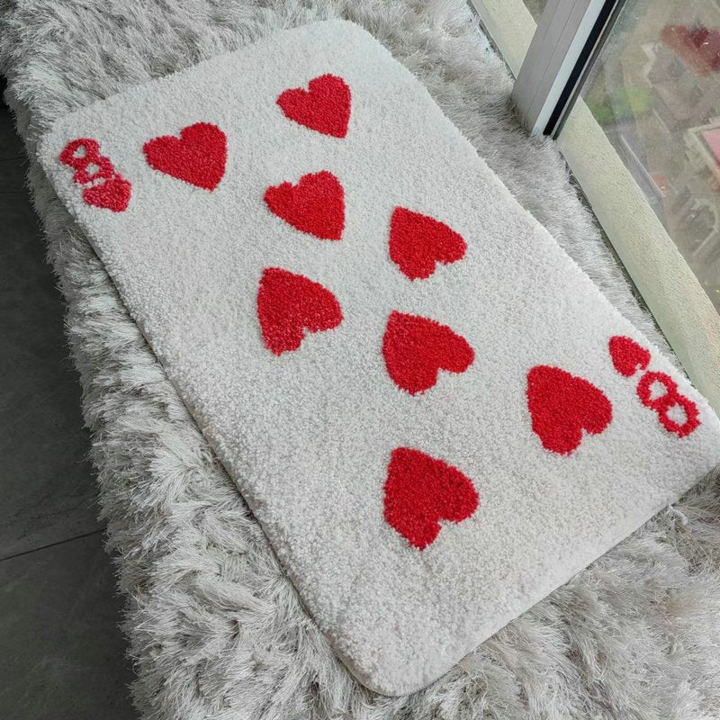 Charming Cherry Tufted Door Mat - Soft and Fluffy Absorbent Rug for Ba –  DormVibes