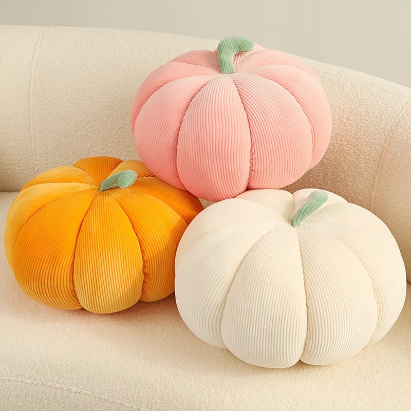 Throw Pillows Pumpkin with STUFFING INCLUDED, Set of 2 18x18 Couch