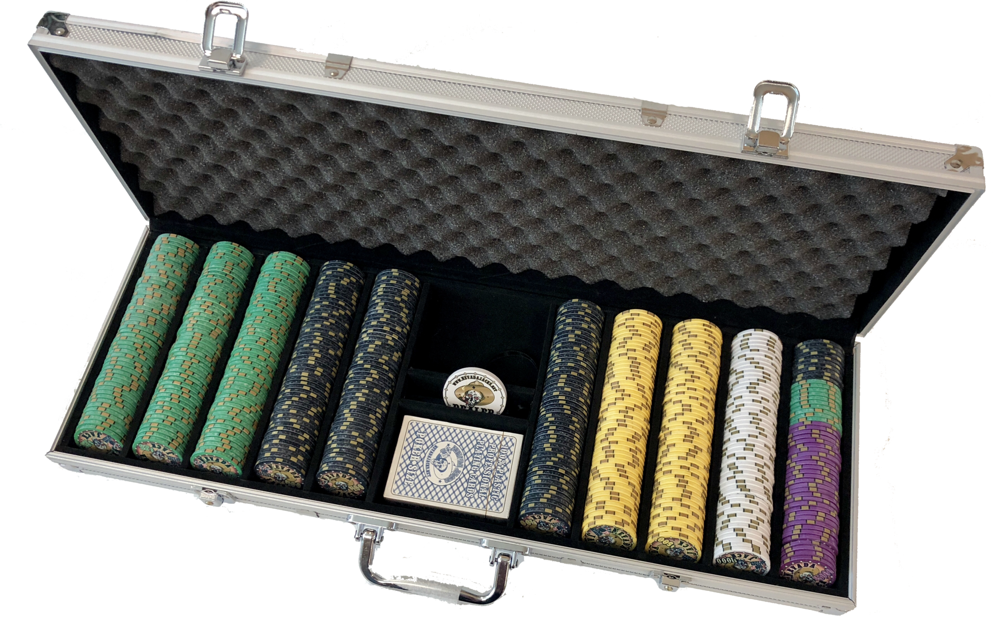 500 piece poker chip case