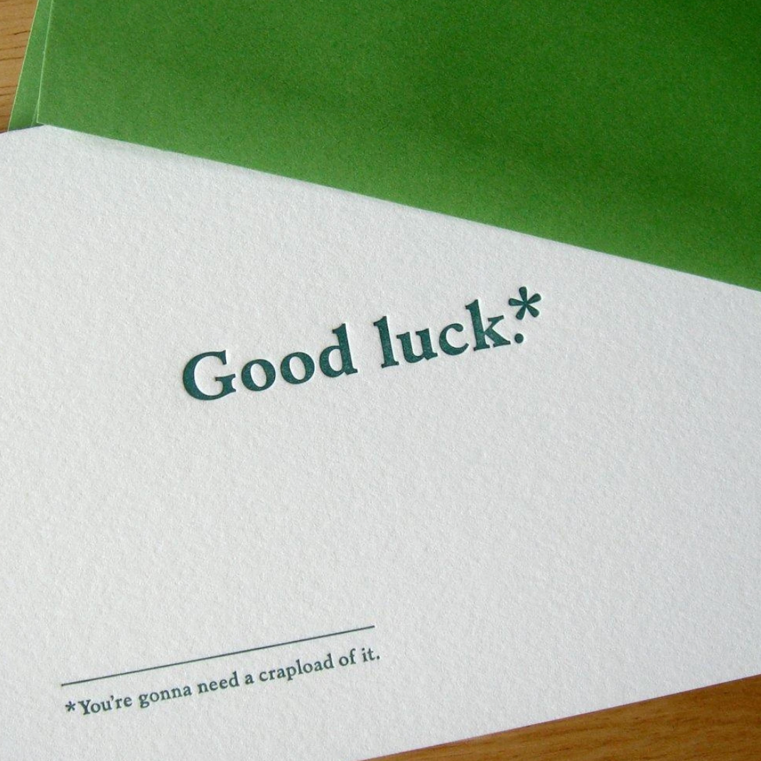 Good Luck Greeting Card