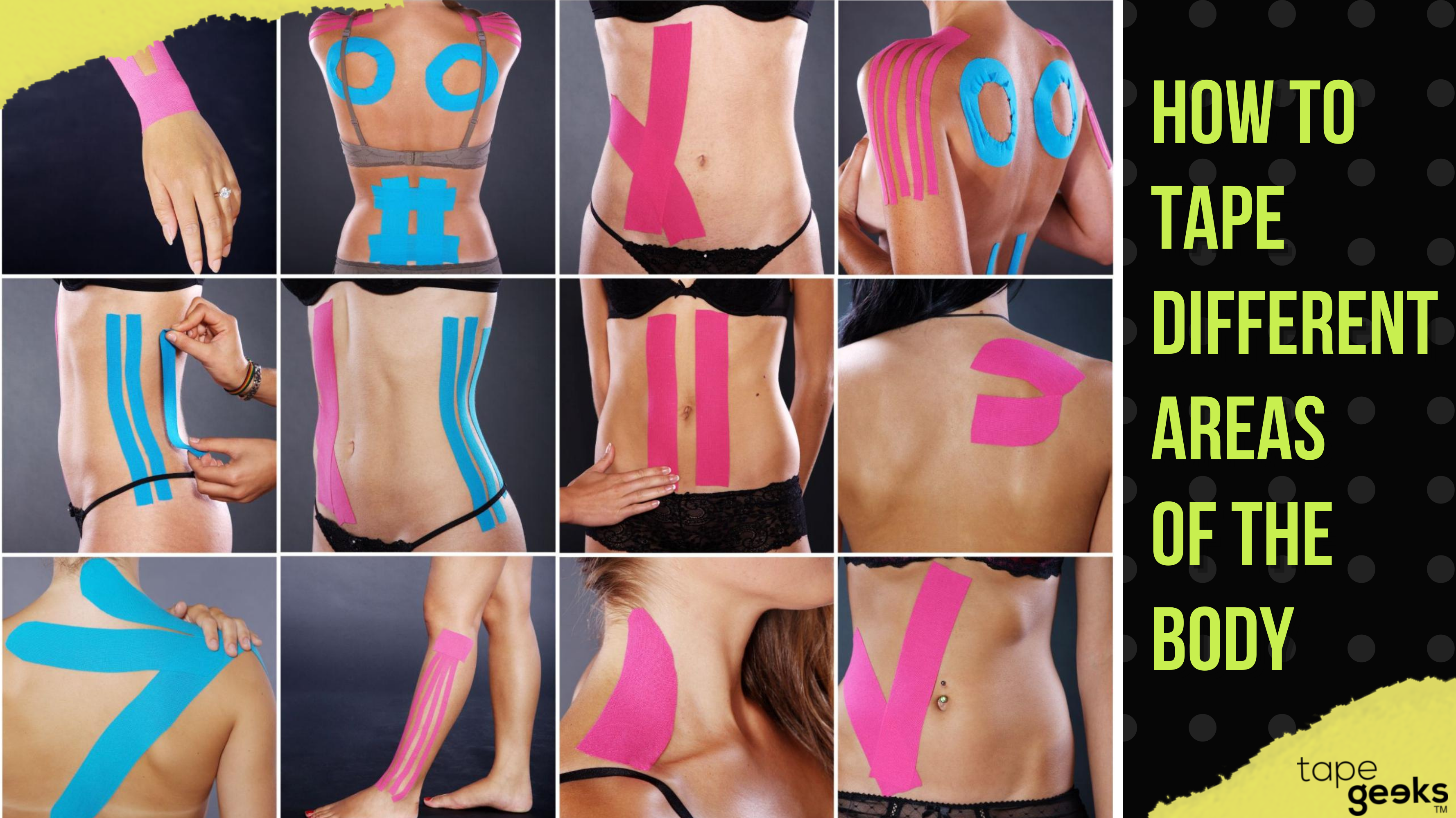 How to apply kinesiology tape for the IT band or lateral hip - TapeGeeks