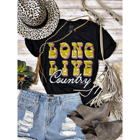 LONG LIVE COUNTRY TEE-Body and Sol