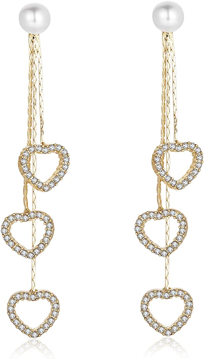 KRUCKEL Chandelier Hook Dangle Earrings Jewelry | Transparent Crystal