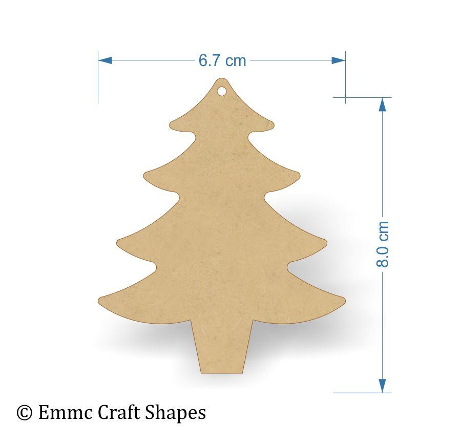 Wooden mdf Christmas tree crafting shape. – Emmc craft Shapes